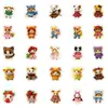 Producto Nuevo Transfronterizo 50 Lindos Pegatinas de Oso de Peluche Suave Decoración de Dibujos Animados Pegatinas para Funda de Teléfono Móvil, Taza de Agua, Bloc de Notas
