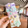 Goma para el pelo de cuadros florales con alta elasticidad, Cuerda para el pelo de lazo, Estilo dulce y femenino, Accesorio para el pelo de niños, Goma para el pelo de alta elasticidad para niños