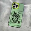 Diseño de Corazón tipo Boceto Adecuado para Apple 15 Plus, Funda de Teléfono Transfronteriza 16 Pro Max, Marca de Nicho iPhone 17, Trendy 13, Trendy 14
