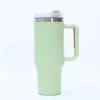 Taza Termo de Acero Inoxidable 304 Transfronteriza, Taza para Hielo de Gran Capacidad 40 oz, Gran Capacidad con Asa, Portátil para Uso en Exteriores y Uso en Automóvil
