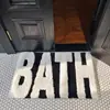 Alfombrillas de Piso Serie Imitación Cachemira Creativa, Felpudos Absorbentes para Baño, Felpudos para Puerta Principal de Entrada, Felpudos de Fácil Cuidado para Entregas