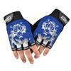 Cabeza de Lobo Delgados Transpirables Protección Solar Medio Dedo Guantes para Hombres y Mujeres Ciclismo al Aire Libre Montaña Fitness Deportes Guantes para Niños y Adultos