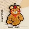 Etiqueta Bordada Original para Computadora Bordado de Toalla Animales de Dibujos Animados Estilo Chino Buena Suerte Parche Decorativo DIY Parche