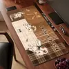 Mouse pad retrô, tapete extra grande para mesa de escritório, tapete para teclado de workstation, tapete para mesa de estudante, toalha de mesa para escrivaninha
