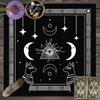 Toalha de Mesa para Cartas de Tarô Jogo de Tabuleiro Pano para Cartas Tapete Estampa Fase da Lua Céu Estrelado Empurrar Carta Toalha de Mesa Customizada Dropshipping Toalha de Mesa para Cartas de Tarô