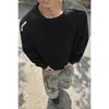 Moletom Americano Redondo Cleanfit Estilo Tailleur para Homens e Mulheres Nova Moda Primavera & Outono 2025 Marca Pesado Solto Top