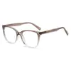Nuevas Gafas de Moda Versátiles Estilo Coreano con Protección contra Luz Azul, Se Pueden Personalizar con Lentes Graduados, Armazones de Gafas Cat-Eye Lisos de Moda