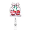 Porta-Crachá Personalizado DIY Transfronteiriço com Clipe Retrátil, Crachá Rosa Feminino Criativo e Divertido com Fivela Retrátil