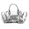 Bolso de Mano Retro de Remaches Resistente 2026 Modelo Nuevo Textura de Alta Calidad Bolso Dulce-Genial de Motociclista Bolso de Hombro Único Bolso Cruzado