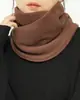 Bufanda protectora para el cuello de polar de doble cara para padres e hijos, bufanda cálida, chal pequeño, otoño e invierno
