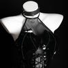 Lemon Story Lencería Sexy Pequeño Diablo Sexy Femenino Negro Despegue Libre Uniforme de Cuero Patentado Vestido de Tentación 8082