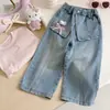 Pantalones Vaqueros de Pierna Ancha para Niña Primavera 2026 Nuevos Elegantes y Súper Lindos Pantalones para Niña Primavera y Otoño