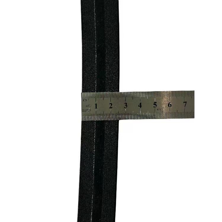 正发厂家直销2.5cm尼龙滴胶松紧带运动护膝假发硅胶防滑带服