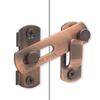 Pestillo de hebilla de puerta de acero inoxidable sin perforar, pestillo de empuje y tracción, pestillo de movimiento, hebilla de puerta, pestillo de puerta, cerradura de puerta antigua, fijación de seguridad