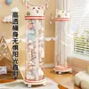 Contenedor de almacenamiento para muñecas para uso doméstico, vitrina transparente de gran capacidad para almacenar muñecas y juguetes, herramienta mágica de almacenamiento para juguetes de peluche