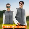 Nuevo Chaleco Cálido de Polar Otoño/Invierno 2026 para Hombres y Mujeres, Chaleco de Polar Sherpa, Chaleco con Cremallera y Cuello Alto, Logo Estampado