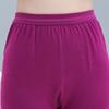 Roupas de outono para meia-idade e idosos calças compridas femininas algodão roupa íntima térmica algodão puro cor sólida gola média-alta terno de suéter de algodão para mãe