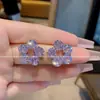 2025 Nuevos Pendientes Minimalistas de Nicho con Estrella de Cinco Puntas, Diamante de Circonita Colorido, Moda Brillante, Lujo Ligero, Versátiles