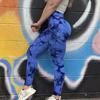 Pêssego Hip Tie Dye Yoga Calças Femininas de Cintura Alta Roupas de Ioga Treinamento Running Fitness Hip Calças de Yoga Sem Costura de Secagem Rápida