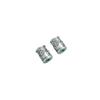 Cuentas de plata pura S999 con forma de cubo de bendición, cuentas espaciadoras, accesorios de plata dura 3D, pulsera de cuerda trenzada con cuentas hecha a mano, cuentas sueltas de cuerda manual