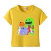 Camiseta Infantil de Manga Curta Verão 2023 Nova Meninos e Meninas Top de Algodão Roupas Finas de Meia-manga de Verão para Crianças Pequenas e de Meia-idade