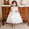 AliExpress Ebay Vestido de Niña Lentejuelas Bordado Tridimensional Vestido Tutú Encaje Malla Vestido de Princesa Vestido de Dama de Honor Vestido de Boda