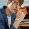 Europa y Estados Unidos nuevo pulsera transfronteriza personalidad simple acero inoxidable desmontable elástico pulsera pulsera pulsera ventas directas de fábrica