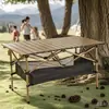 Mesas e Cadeiras de Camping, Mesa Dobrável para Piquenique ao Ar Livre tipo Egg Roll, Conjunto Portátil de Mesa e Cadeiras, Equipamento Completo