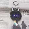 Gatito Lindo con Cola Levantada Celebridad de Internet Llavero de Coche Colgante Muñeca de Peluche Personalizada Colgante para Mochila Escolar Venta al por Mayor