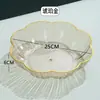 Plato de frutas para el hogar sala de estar mesa de café 2023 nuevo lujo ligero gama alta cesta de frutas plato de exhibición de dulces y bocadillos plato grande