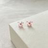 Aretes de Mariposa Tridimensionales Estilo Hada de Plata 925 para Mujer Dulces y Pequeños Estilo Mori Nueva Moda Aretes de Alta Gama para Niña