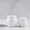 Frasco de Vidro Faixa Preta Frasco de Creme 50g Frasco Redondo Grande Recipiente Interno 100g Frasco de Creme Facial Fábrica de Origem Oem Personalização