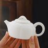 Jade graso de oveja simple quemado blanco porcelana tetera juego de té kung fu filtro de orificio de bola tetera individual fabricante de té porcelana blanca de dehua regalo de té