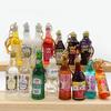 Taiwan Beer Kaoliang Liquor Drink More Water Ice Fire Poly Lida Bozi Soda Red Label Rice Wine Simulação Garrafa Chaveiro
