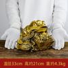 Adorno de Sapo Dorado de Cobre, Sapo de Tres Patas, Sapo Dorado, Regalo de Apertura de Tienda, Decoración para Sala de Estar y Oficina