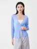 Chaqueta Miyake Calidad Mostrador Chaqueta Básica Más Vendida para Mujer Color Sólido Simple Elegante Versátil Chal Cárdigan Top