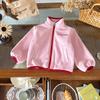 [En Stock] Chaqueta de Felpa para Niños Dw252242 Nuevo Estilo Otoño e Invierno 2025 Chaqueta de Felpa con Cuello Alto para Niños Pequeños
