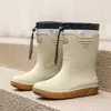 Botas de lluvia de moda transfronterizas para hombre, para exteriores, combinan con todo, impermeables, zapatos de pesca, antideslizantes, zapatos de goma para cocina, suela gruesa, resistentes al desgaste, botas de lluvia para hombre