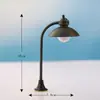 Lámpara modelo de paisaje en miniatura, con iluminación de doble color, decoraciones de musgo y suculentas, y ornamentación creativa