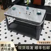 Capa de Couro Transparente Quadrada Impermeável e à Prova de Óleo Toalha de Mesa Resistente a Altas Temperaturas Acessível Luxo Cobertura para Mesa de Fogo Retangular Borda Suspensa Canto