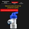Válvula de esfera de barril de pressão de 2 pontos Interruptor de tubo pe de 2 pontos Conector rápido Máquina de água pura Rosca de 2 pontos para tubo de 2 pontos Válvula de plástico