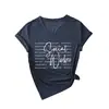 Trabajador Social Amazon Wish Sitio Independiente Informal Cómodo Personalizado Camiseta de Manga Corta con Cuello en V para Mujer En Stock