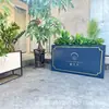 Suporte de Flores de Aço Inoxidável para Exterior Vaso de Flores Varanda Sala de Estar Vaso de Chão Pátio Calha de Flores Divisória de Cerca Caixa de Plantio Canteiro de Flores