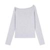 Zhang Jingyi Estrella Mismo Estilo Hombro Manga Corta Camiseta con Hombros Descubiertos para Mujer Xia Chun Quiere Chicas Calientes Top Holgado Negro con Hombros Descubiertos