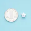 Plata Esterlina S925 Seiko Brillante Diamante Estrella de Cinco Puntas Espaciador Estrella Accesorios de Plata DIY Cuentas Cristal Accesorios para Pulsera