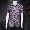 Camisa Floral Nova Praia Litoral Estilo Coreano Estilo Japonês Francês Estilo Hong Kong Moda de Rua Estilo Maduro Tamanho Grande Comércio Exterior Atacado