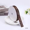 Cinta para caja de pastel con letras impresas de 2,5 cm de ancho, cinta para embalaje de regalo, cinta de flores