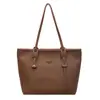 Bolso Tote de Trabajo Retro con Textura para Mujer 2025 Otoño Gran Capacidad Simple Casual Versátil Bolso de Hombro