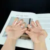Pegatinas Populares de Uñas Largas con Brillo y Patrón de Estrellas Translúcidas de Xiaohongshu, Uñas Portátiles de Gama Alta, Venta al por Mayor y al por Menor de Fábrica Original