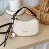 Bolso Bandolera Media Luna con Diseño Nicho Estilo Francés, Moda Versátil para el Día a Día, Hermoso Bolso de Hombro Único, Bolso de Mano para Mujer